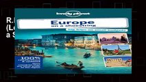 R.E.A.D Europe on a Shoestring (Lonely Planet Europe on a Shoestring) Full Pages