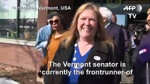 'We look forward to doing well,' says Sanders after voting in Vermont