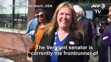'We look forward to doing well,' says Sanders after voting in Vermont