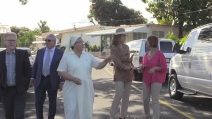 La infanta Elena visita los niños en riesgo de exclusión social en Puerto Rico