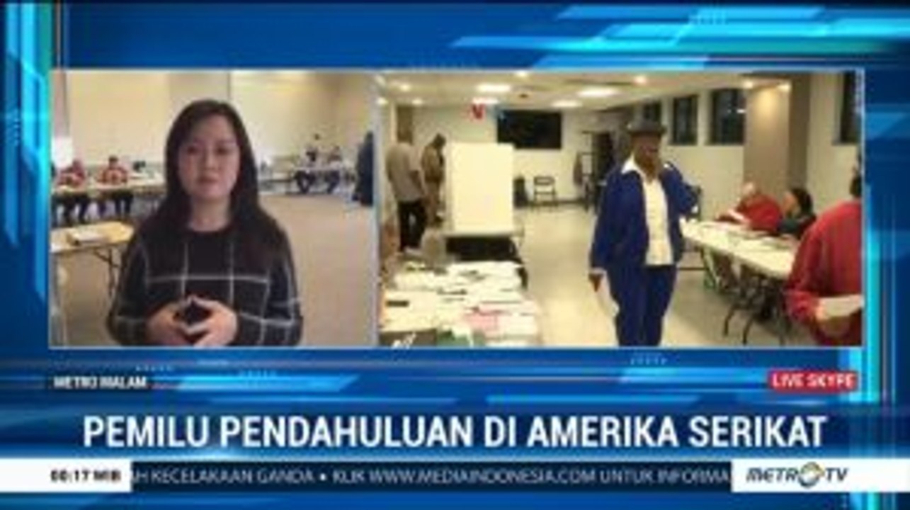 Suasana Pemilu Pendahuluan di Virginia, Amerika Serikat
