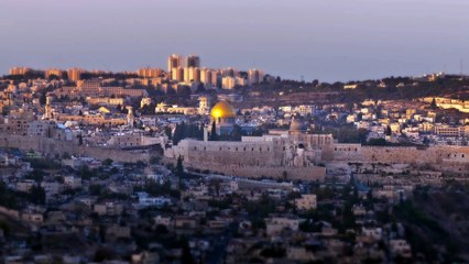 Stock Video - Panorama timelapse of Jerusalem City - Stock Video Footage