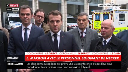 Emmanuel Macron : « Nous sommes au tout début de cette épidémie du coronavirus »