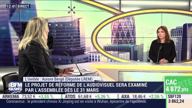 Aurore Bergé (Députée): Réforme de l'audiovisuel, publicités, films, lutte contre le piratage... ce qui va changer - 10/03