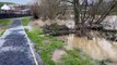 River Severn flood defences breached again in Wales