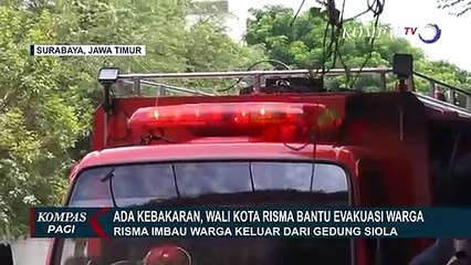 Mal Pelayanan Publik Terbakar, Risma Turun Tangan Evakuasi Warga