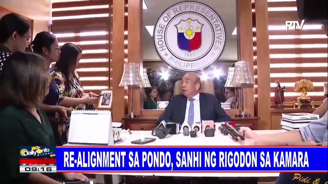 Re-alignment sa pondo, sanhi ng rigodon sa Kamara