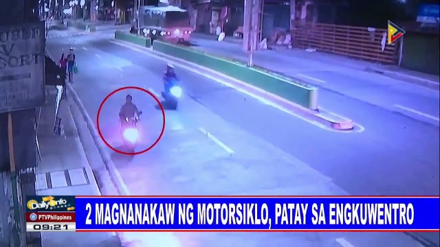2 magnanakaw ng motorsiklo, patay sa engkuwentro