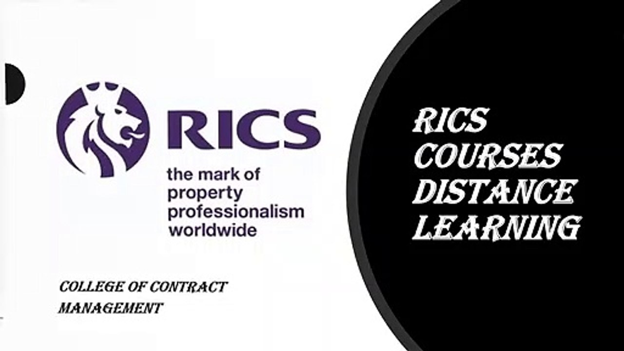 RICS Courses Distance Learning