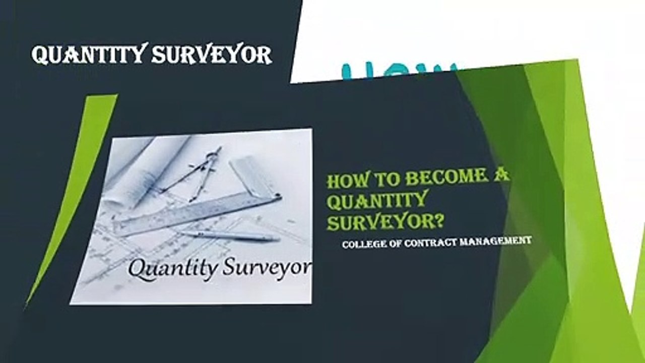 How to become a Quantity Surveyor