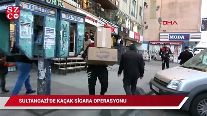 Sultangazi'de kaçak sigara operasyonu