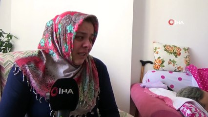 Engelli iki oğlu ve kanser hastası eşine tek başına bakıyor