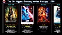 Top 50 Highest Grossing Movies Rankings 2020