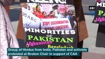 Pro-CAA protest held outside UN, protestors also demand justice for minorities in Pakistan