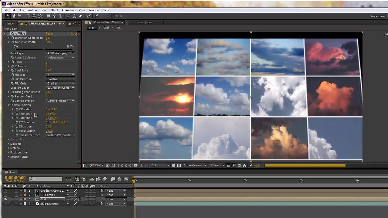After Effects Basics Card Wipe Effect Pt 3