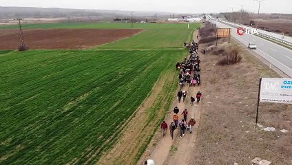 Edirne'ye mülteci akını devam ediyor