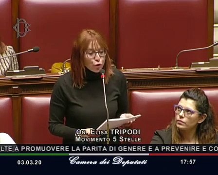 Elisa Tripodi - Intervento su mozione per parità di genere (03.03.20)