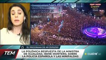 Irene Montero ataca e insulta a la Policía
