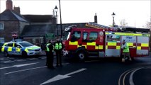 Emergency crews at Berwick train station, March 4