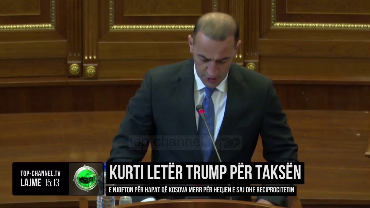 Albin Kurti letër Trump për taksën/  njofton pë...