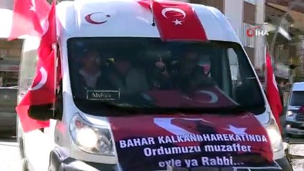 Bayburt’ta Bahar Kalkanı Harekatı’na destek konvoyu