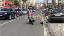 Bulevardi 'skuqet' nga salca, motori i picave përplas këmbësorin në Vlorë...Të dy në spital