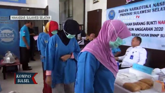 BNN Musnahkan 3 Kg Sabu Dari Kurir Perempuan