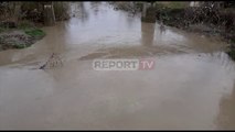 Reshjet e shiut shkaktojnë përmbytje në zonën Fushë-Krujës, del nga shtrati lumi Ishëm