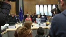 Greta Thunberg acude a una reunión de la Comisión Europea