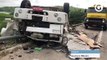 Duas pessoas ficam feridas em acidente na ES 482 em Cachoeiro