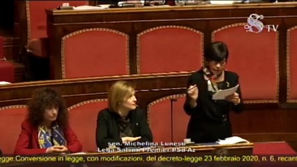 Michelina Lunesu - Il decreto approvato dal governo è acqua fresca (04.03.20)