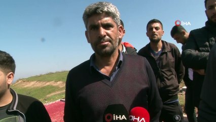 Sınırdaki Tepeye Dev Türk Bayrağı Yapıldı