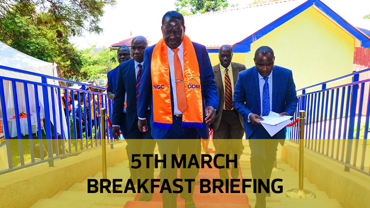 How cops tried to lure Raila to concede defeat | Police treated westgate attack as robbery | CS's to get advisers: Your Breakfast Briefing