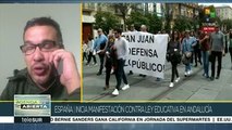 Romero: ley educativa en Andalucía, perjudicial para escuelas públicas
