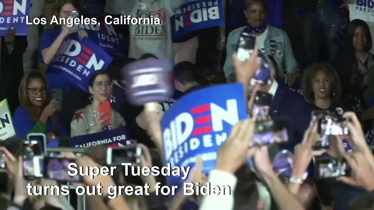 'We are very much alive': Biden scores early wins over Sanders