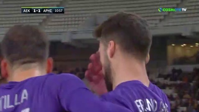 1-1 Bruno Gama Goal (Pen.) - AEK 1-1 Aris 04.03.2020