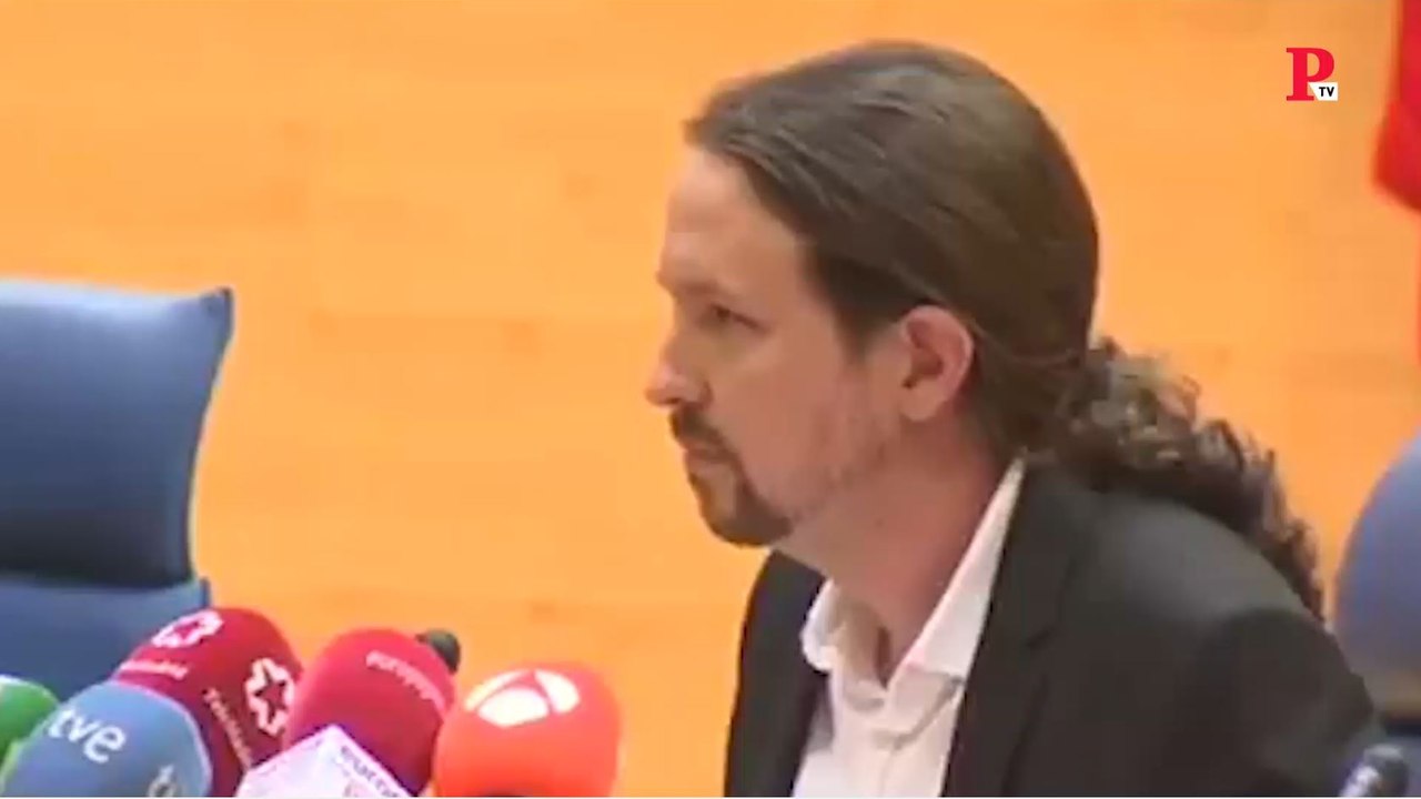 Abucheos a Pablo Iglesias durante una intervención en el campus de Somosaguas