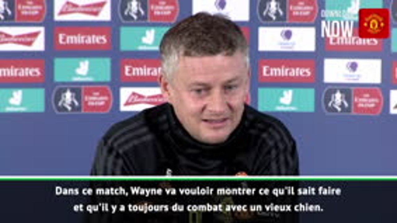 5e tour - Solskjaer : ''Rooney va vouloir montrer qu'il y a toujours du combat avec un vieux chien''
