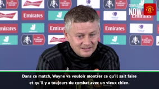 5e tour - Solskjaer : ''Rooney va vouloir montrer qu'il y a toujours du combat avec un vieux chien''