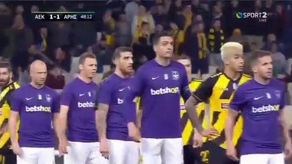 50' Matilla RED Card - AEK 1-1 Aris 04.03.2020