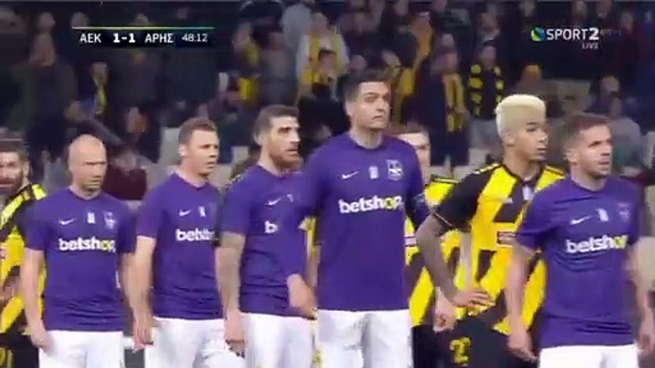 50' Matilla RED Card - AEK 1-1 Aris 04.03.2020
