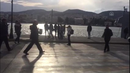 Sığınmacılarla polis arasında gerginlik