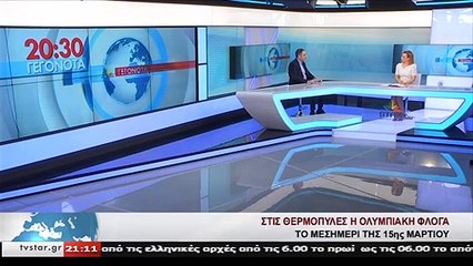Η Ολυμπιακή φλόγα στις Θερμοπύλες