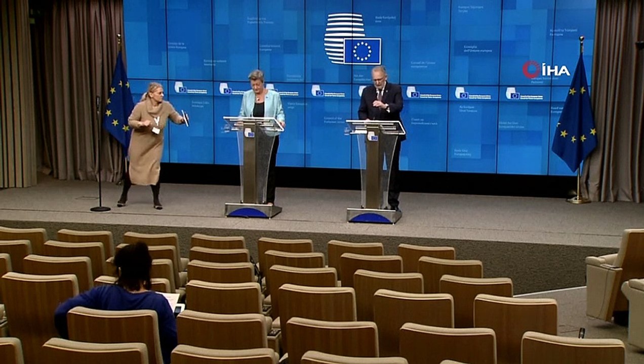 - AB İçişleri Bakanları “sığınmacı” gündemiyle Brüksel'de toplandı- Hırvat Bakan, sınırda yaşanan duruma yönelik soruyu yanıtsız bıraktı