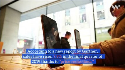 Apple's iPhone Sales Rise After Four Quarters of Decline