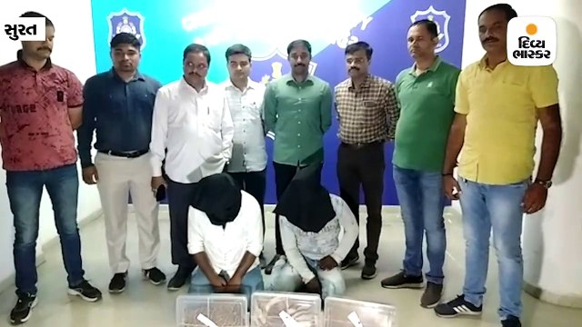 ગોડાદરામાં વાઘ, દીપડો અને હરણના 40 લાખના ચામડા સાથે બે આરોપી ઝડપાયા