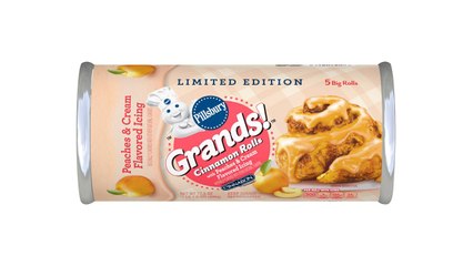 Pillsbury's New Peaches & Cream Cinnamon Rolls Are Here for a Limited Time