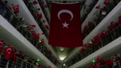 Öğrencilerden Bahar Kalkanı Harekatı'na katılan Mehmetçiğe destek