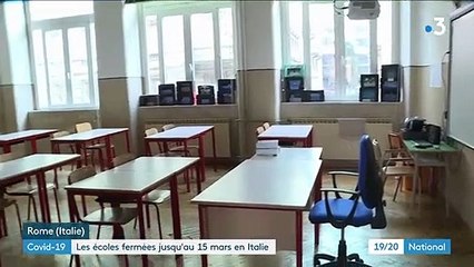 Covid-19 en Italie : les écoles fermées jusqu'au 15 mars