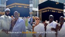 US singer Akon performs Umrah